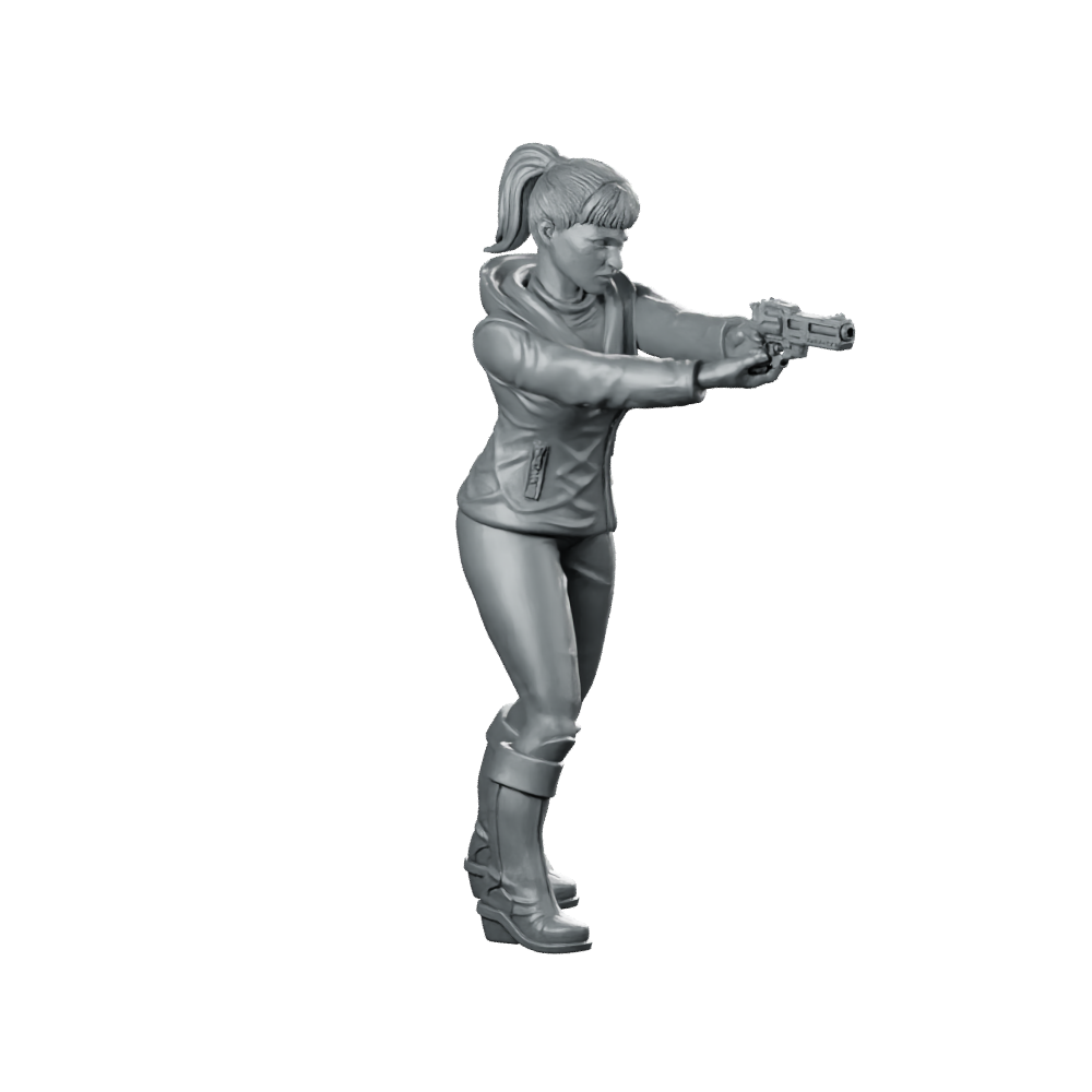 Nexus 9 Replicant Company Assassin Miniature Cyberpunk Operative Miniature 360 Spin 02