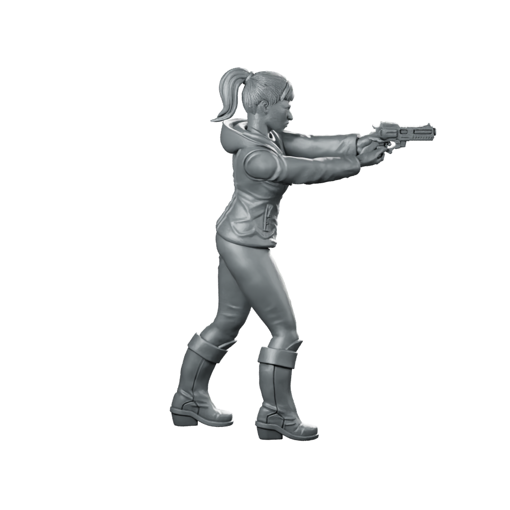 Nexus 9 Replicant Company Assassin Miniature Cyberpunk Operative Miniature 360 Spin 03