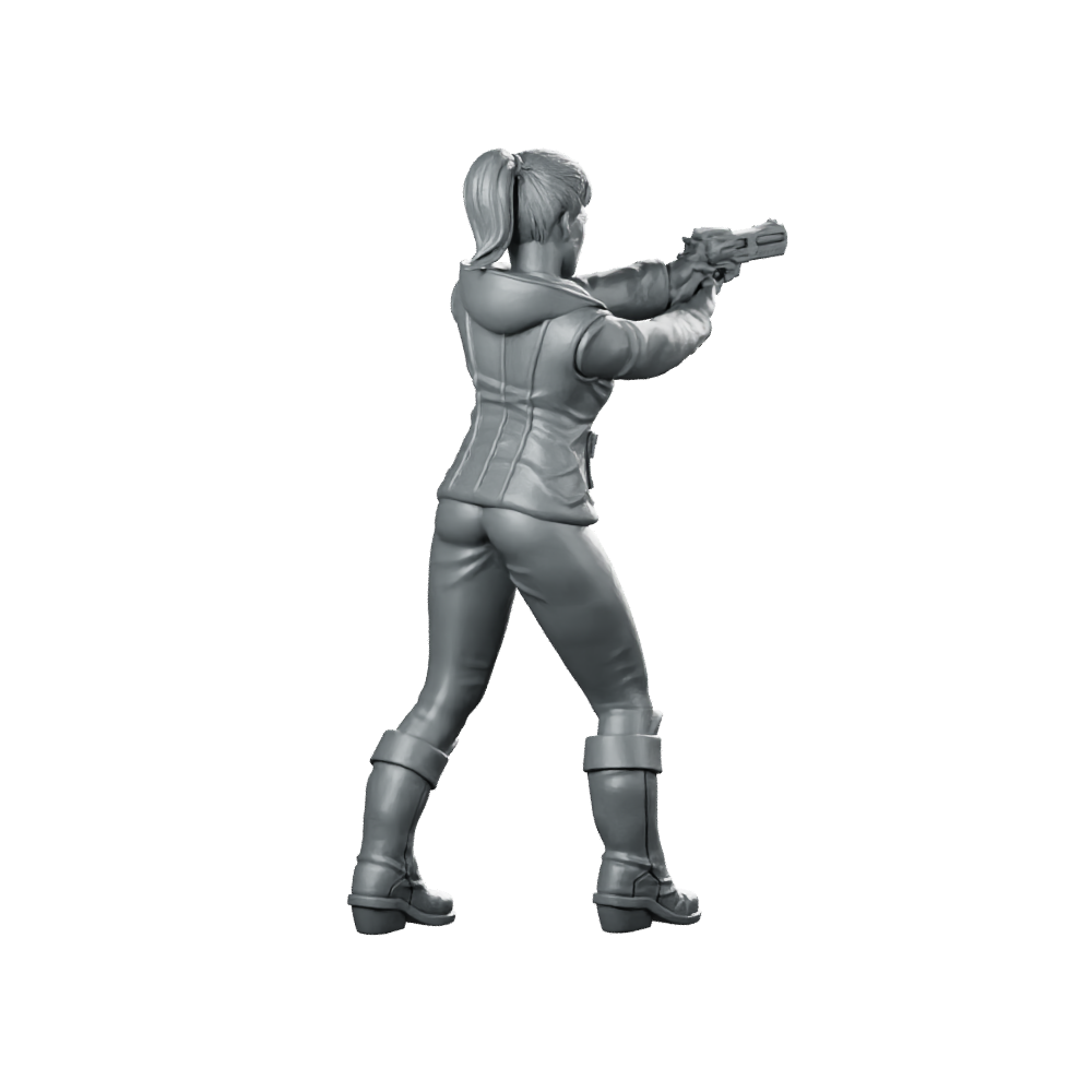 Nexus 9 Replicant Company Assassin Miniature Cyberpunk Operative Miniature 360 Spin 04