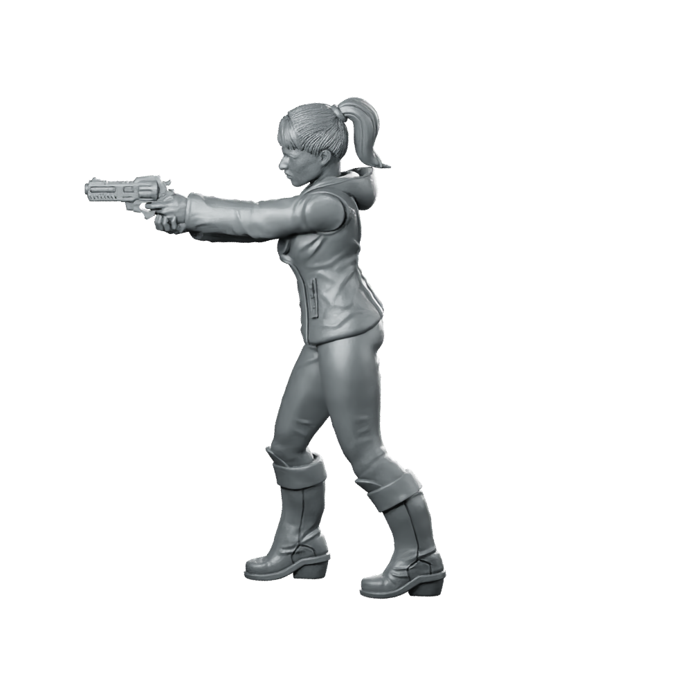 Nexus 9 Replicant Company Assassin Miniature Cyberpunk Operative Miniature 360 Spin 07