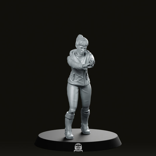 Nexus 9 Replicant Company Assassin Miniature - Papsikels Miniatures - We Print Miniatures