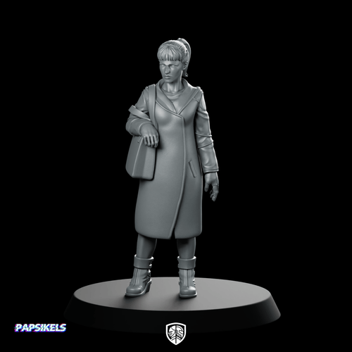 Nexus 9 Replicant Company Infiltrator Miniature Cyberpunk Spy - Papsikels Miniatures - We Print Miniatures