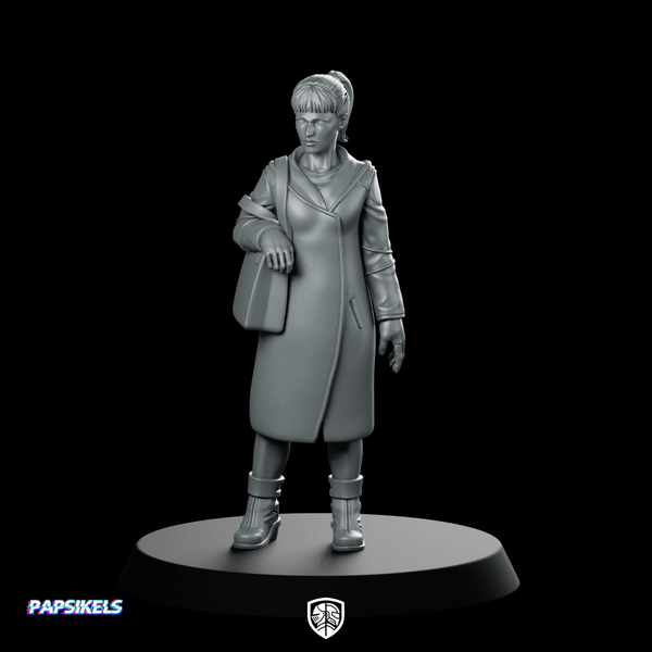 Nexus 9 Replicant Company Infiltrator Miniature Cyberpunk Spy - Papsikels Miniatures - We Print Miniatures