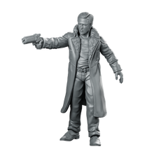 Nexus 9 Replicant Retirement Officer 1 Miniature Cyberpunk Miniature 360 Spin 01