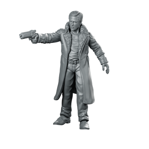 Nexus 9 Replicant Retirement Officer 1 Miniature Cyberpunk Miniature 360 Spin 01