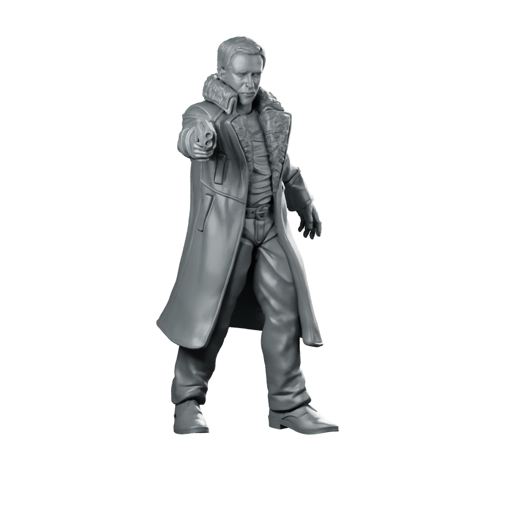 Nexus 9 Replicant Retirement Officer 1 Miniature Cyberpunk Miniature 360 Spin 02