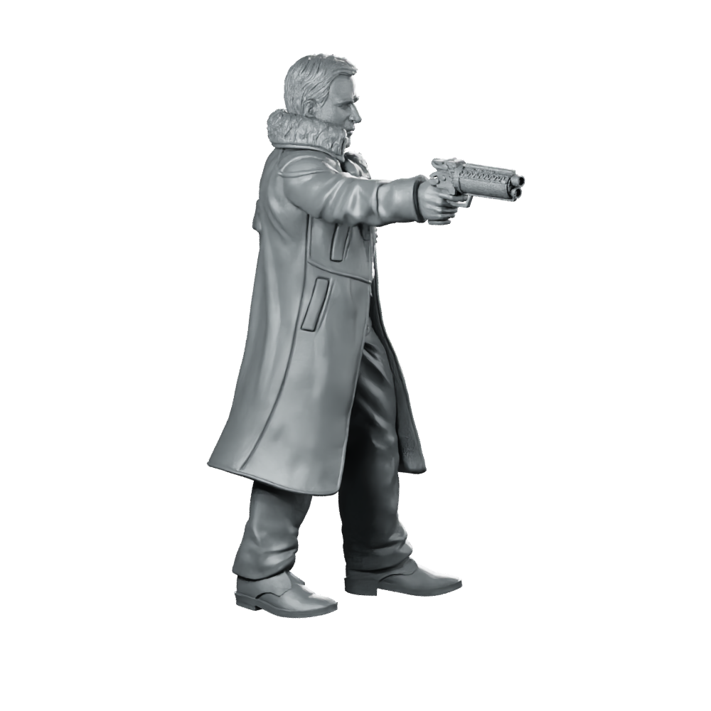 Nexus 9 Replicant Retirement Officer 1 Miniature Cyberpunk Miniature 360 Spin 03