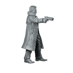 Nexus 9 Replicant Retirement Officer 1 Miniature Cyberpunk Miniature 360 Spin 03