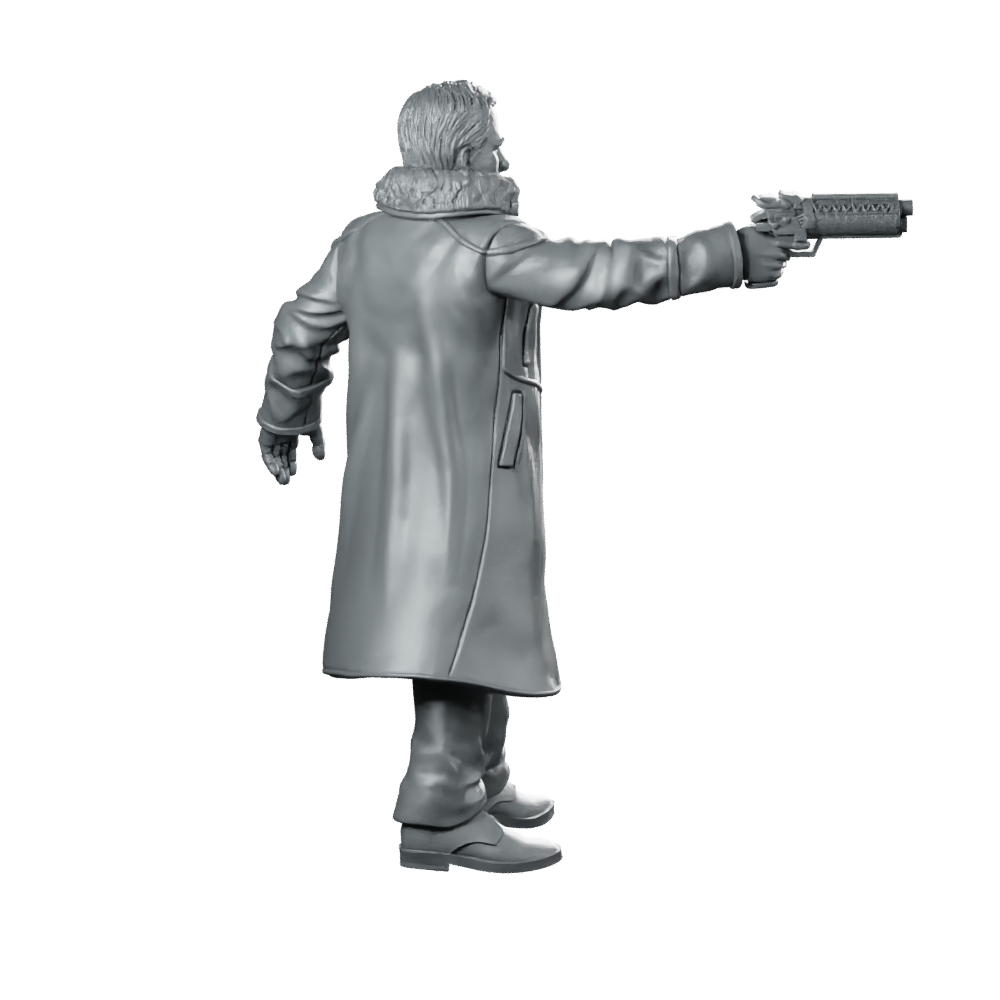 Nexus 9 Replicant Retirement Officer 1 Miniature Cyberpunk Miniature 360 Spin 04