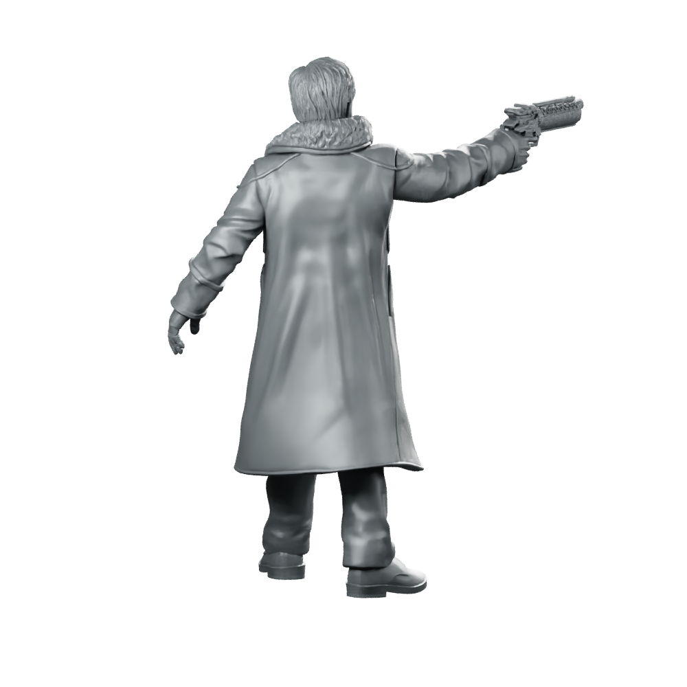 Nexus 9 Replicant Retirement Officer 1 Miniature Cyberpunk Miniature 360 Spin 05