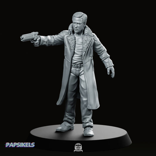 Nexus 9 Replicant Retirement Officer 1 Miniature - Papsikels Miniatures - We Print Miniatures