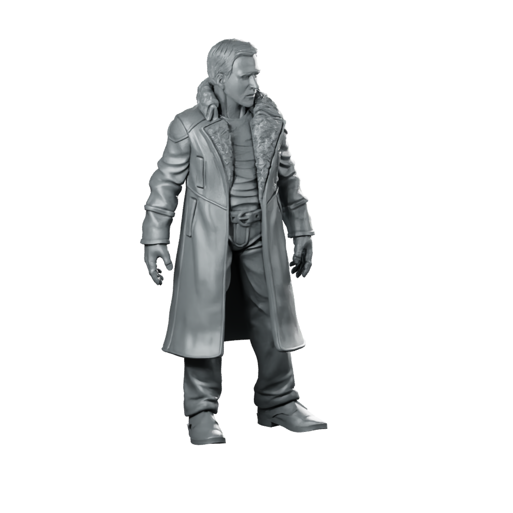 Nexus 9 Replicant Retirement Officer 2 Miniature Cyberpunk Miniature 360 Spin 02