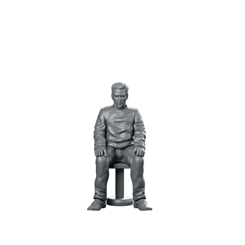 Nexus 9 Replicant Retirement Officer 4 Miniature Seated Miniature 360 Spin 01
