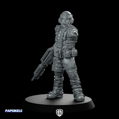 Nick Puerto Soldier Miniature Cyberpunk Sci-Fi Commander