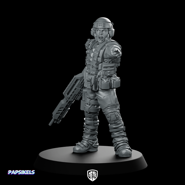 Nick Puerto Soldier Miniature Cyberpunk Sci-Fi Commander