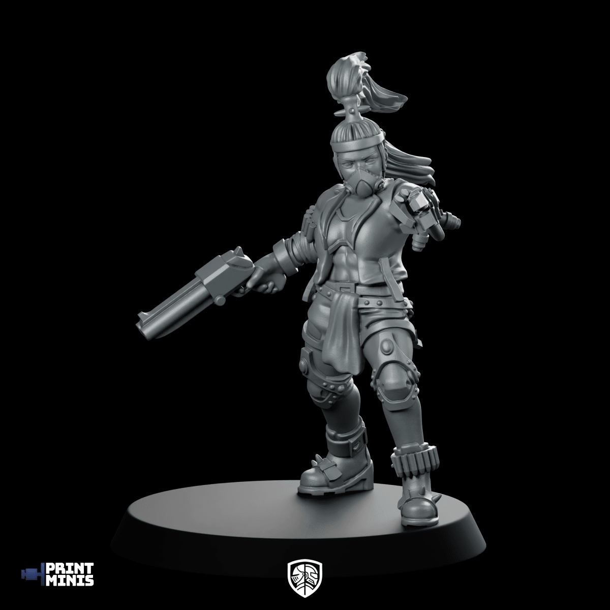 Nightshade Champion 1 Miniature Cyberpunk Sci - Fi Defender - PrintMinis - We Print Miniatures