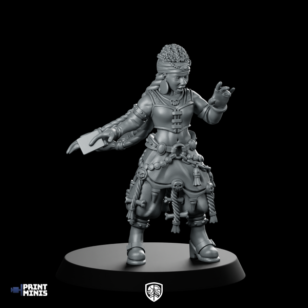 Nightshade Seer Miniature Sci-Fi Cyberpunk Notepad NPC