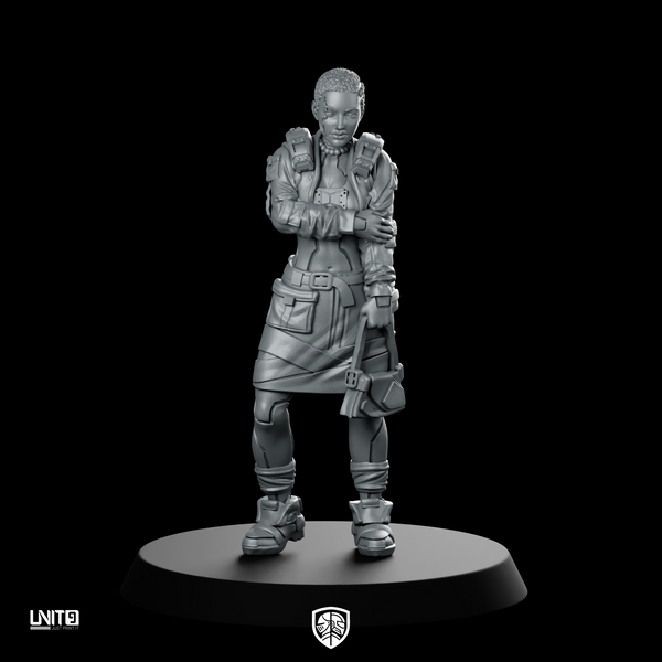 Nina Torres 01 Miniature Sci-Fi Female Operative Character