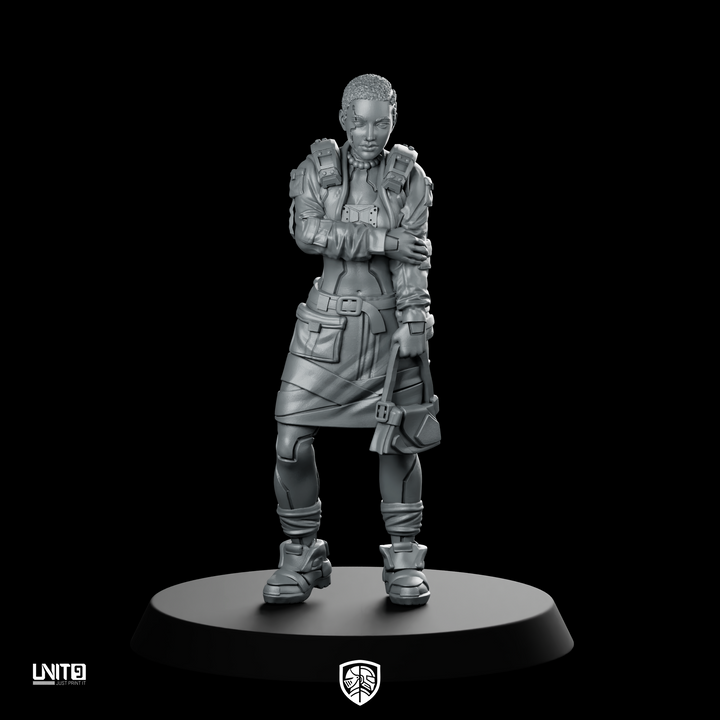 Nina Torres 01 Miniature Sci-Fi Female Operative Character