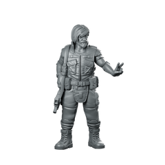 Nishimura V1 Miniature Mercenary Operative Veteran Soldier Miniature 360 Spin 01