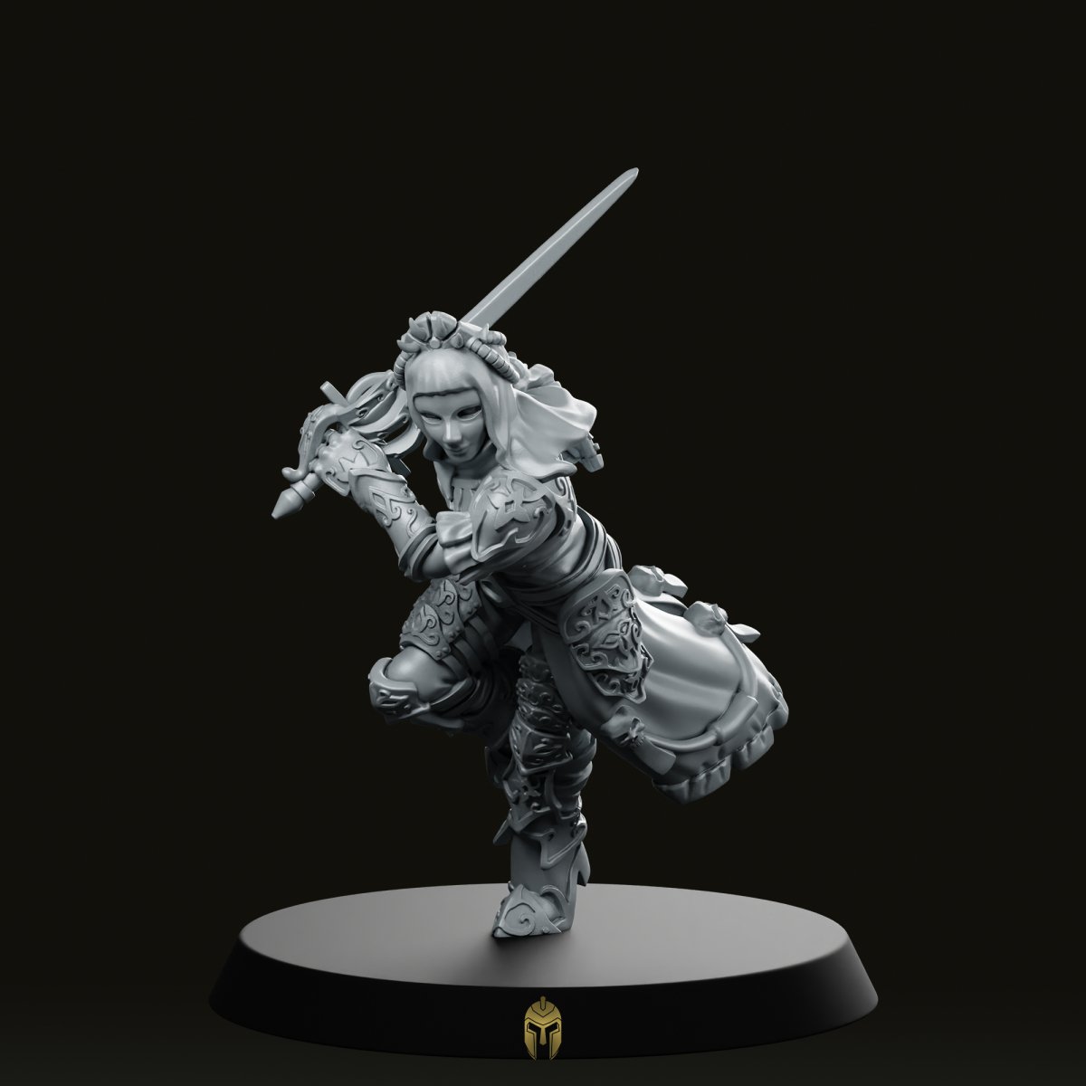 Noble Bodyguard Blank Mask Miniature -PrintMinis - We Print Miniatures