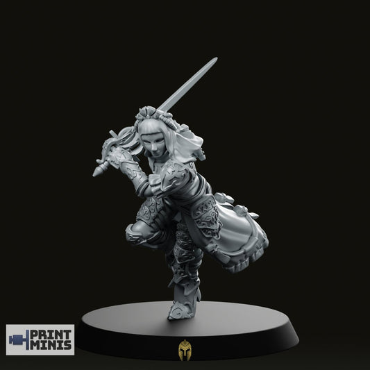 Noble Bodyguard Blank Mask Miniature -PrintMinis - We Print Miniatures