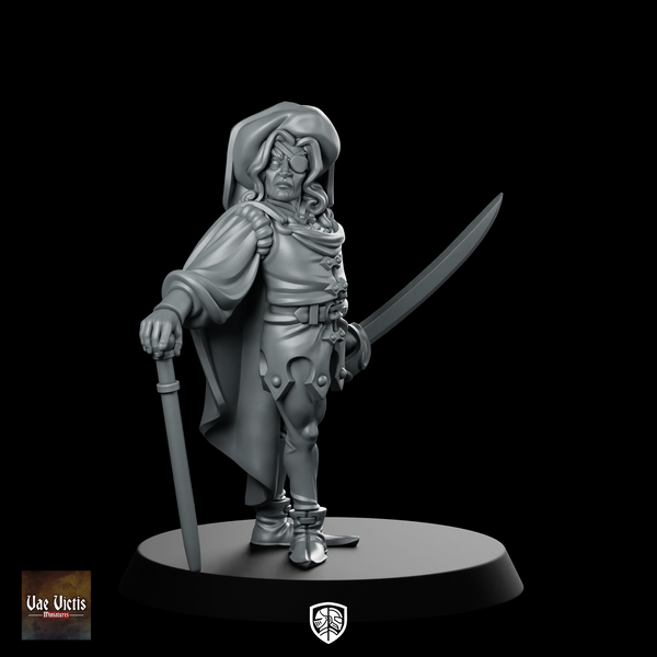 Noble Fighter Fantasy Miniature Aristocratic Duelist Swordsman Hero
