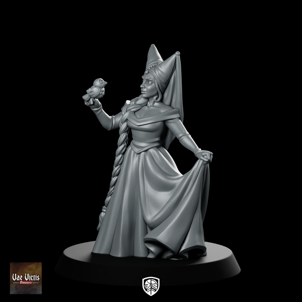 Noble Lady Fantasy Miniature Royal Court NPC