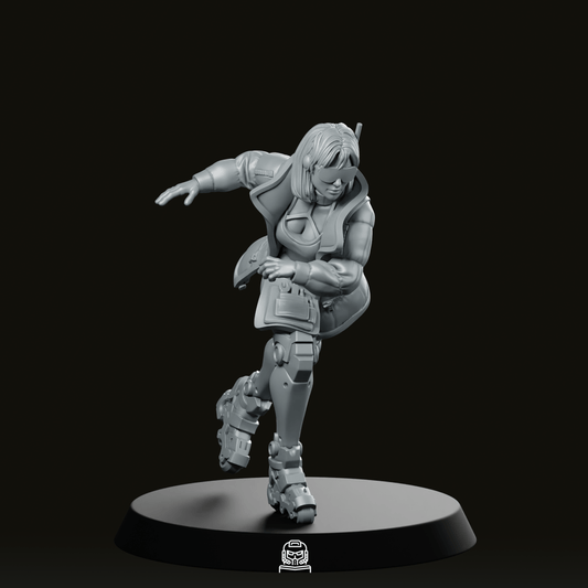 Noir 02 Cyberpunk Miniature - Unit9 - We Print Miniatures