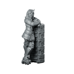 Noir 01 Cyberpunk Miniature Relaxed Operative Crates Miniature 360 Spin 01