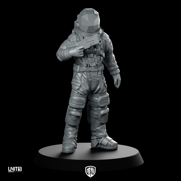 Nomad 1 Done Helmet Cyberpunk Miniature Armed