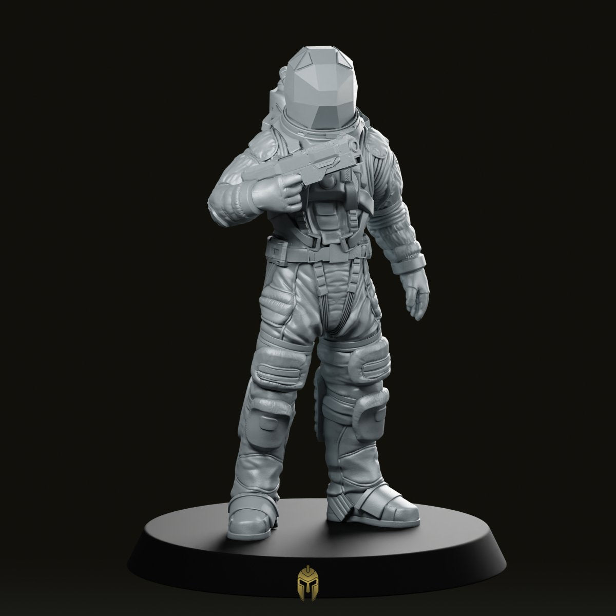 Nomad 1 Done Helmet Miniature - Unit9 - We Print Miniatures