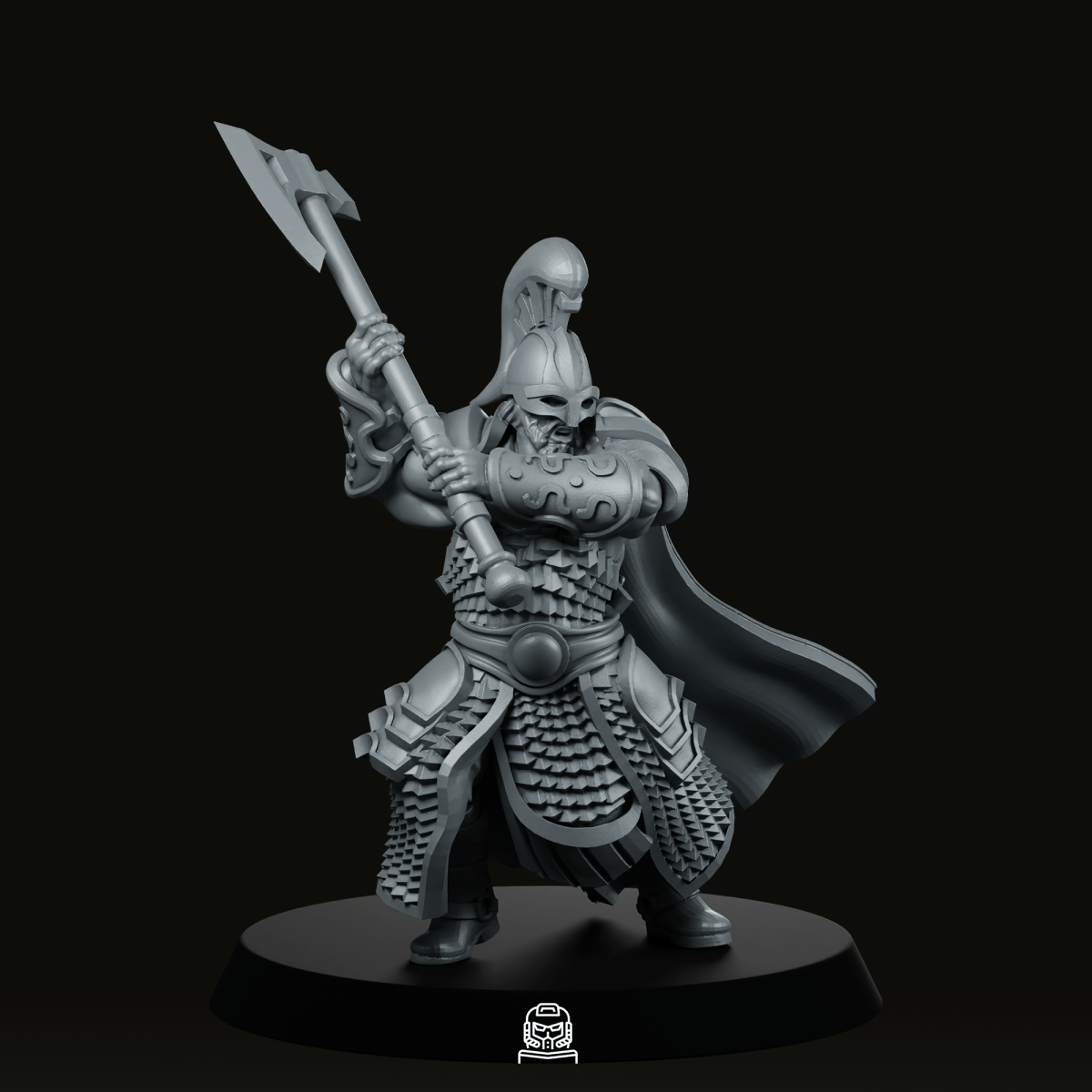 Norse Warrior Captain Miniature - Across The Realms - We Print Miniatures