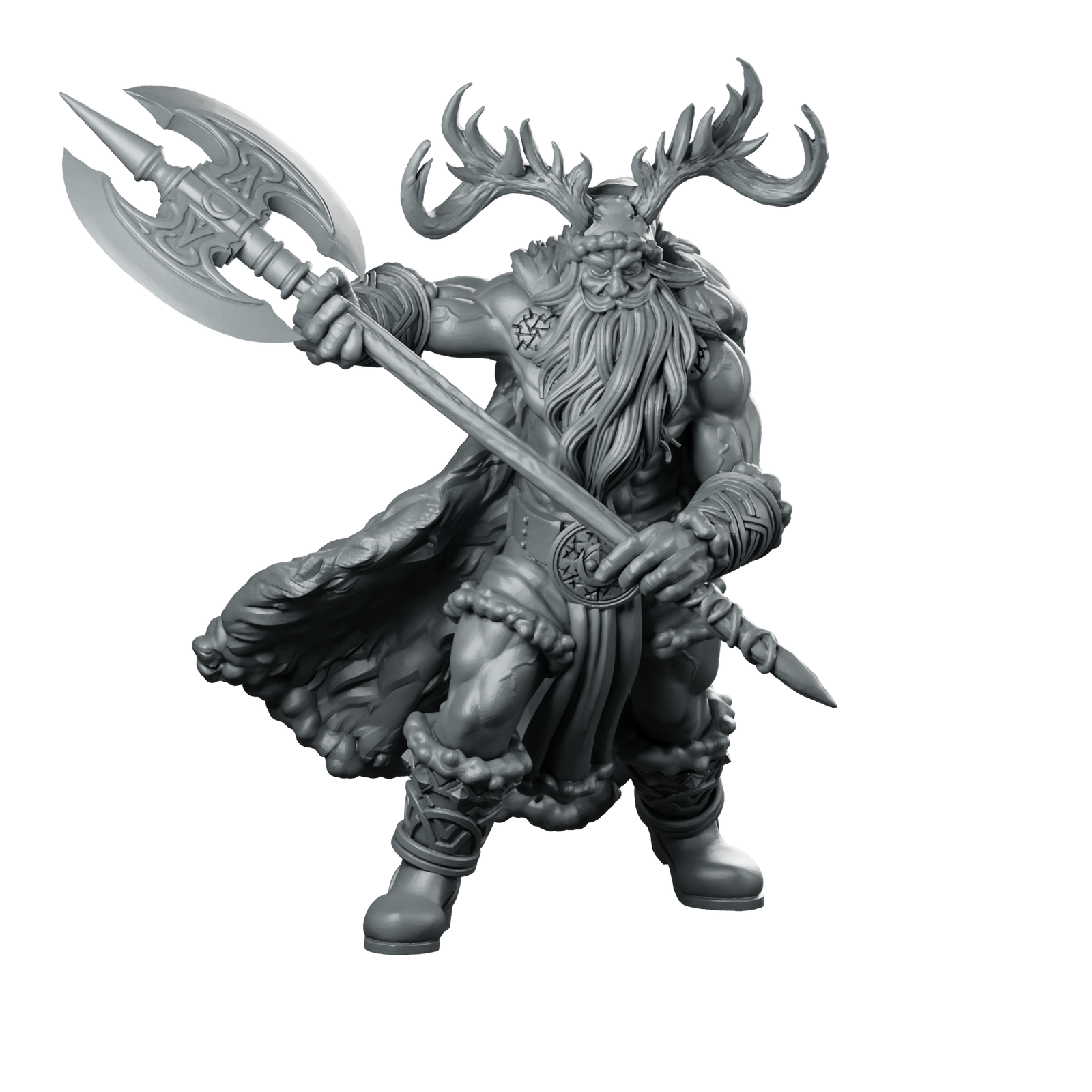 North Santa Miniature Antlered Berserker Miniature 360 Spin 01