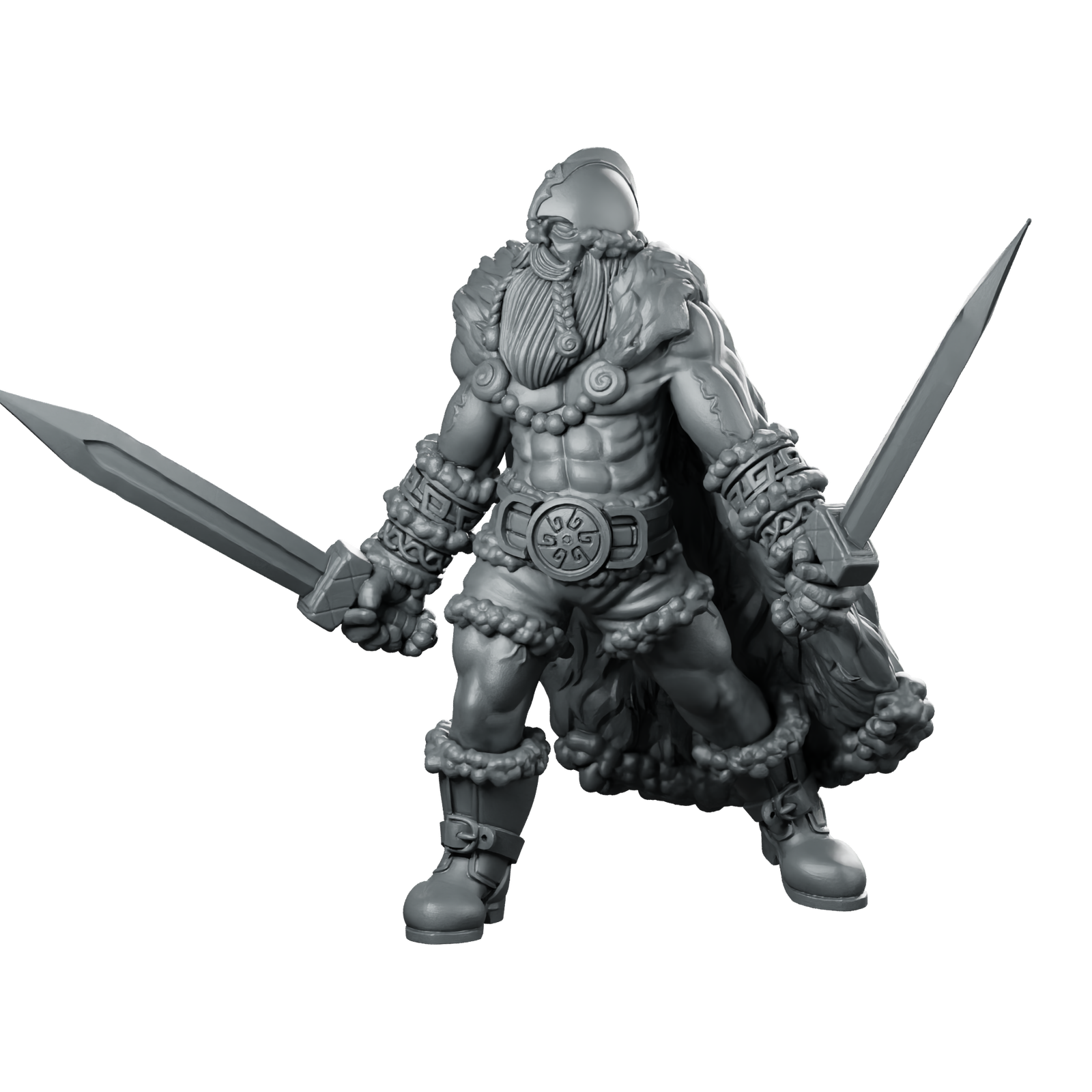 North Warrior 2 Miniature Norse Dwarf Warrior Miniature 360 Spin 01