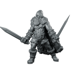 North Warrior 2 Miniature Norse Dwarf Warrior Miniature 360 Spin 01