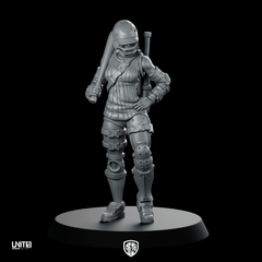 Nova Brickbat Cruz 01 Cyberpunk Miniature Female Brawler - Unit9 - We Print Miniatures