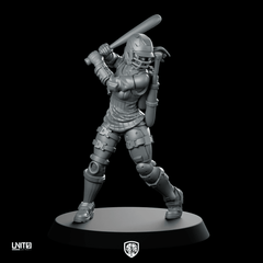Nova Brickbat Cruz 02 Cyberpunk Miniature Slugger - Unit9 - We Print Miniatures