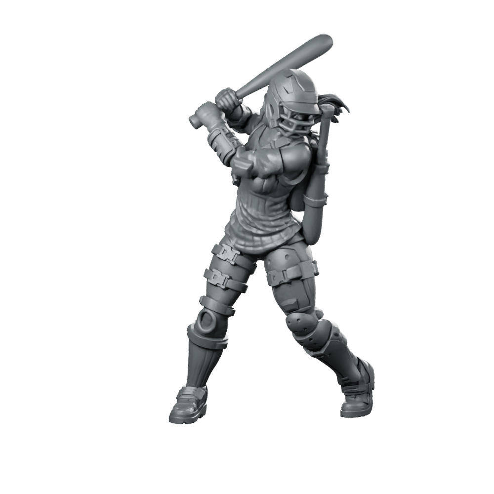 Nova Brickbat Cruz 02 Cyberpunk Miniature Slugger Miniature 360 Spin 01