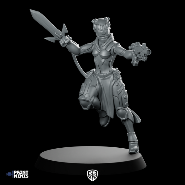 Nova Rogue Cyborg Miniature Cyberpunk Sword Pistol