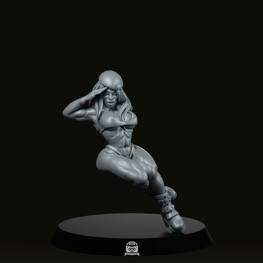 Nsfw Tank Babe 3 Tanktop Miniature - Across The Realms - We Print Miniatures