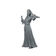 Nun Survivor Miniature Nun Rosary Crossbow Miniature 360 Spin 01