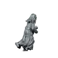 Nun Zombie 1 Miniature Zombie Nun Undead Miniature 360 Spin 03