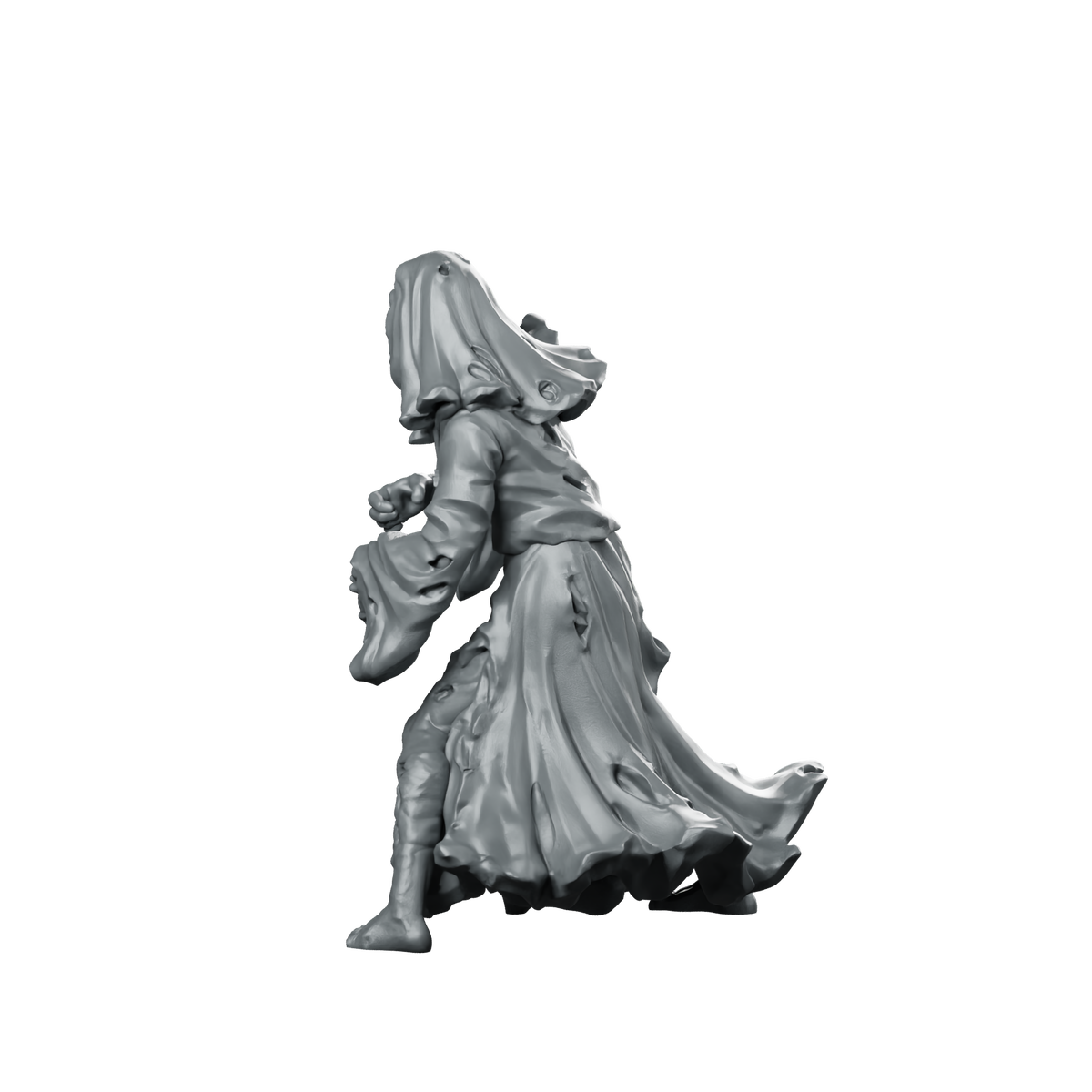 Nun Zombie 1 Miniature Zombie Nun Undead Miniature 360 Spin 06