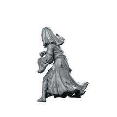 Nun Zombie 1 Miniature Zombie Nun Undead Miniature 360 Spin 06