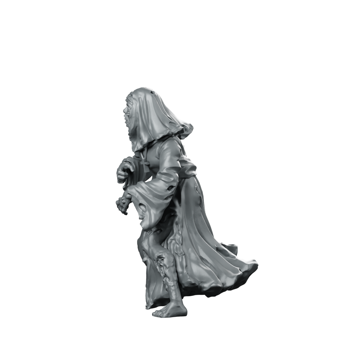 Nun Zombie 1 Miniature Zombie Nun Undead Miniature 360 Spin 07