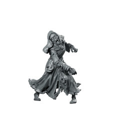Nun Zombie 2 Miniature Undead Zombie Miniature 360 Spin 01