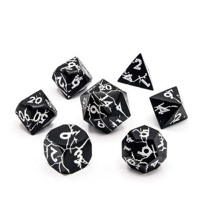 Obsidian Keeper | Solid Metal | 7 Piece Set - Tabletop Dominion - We Print Miniatures