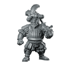 Ogre 03 Miniature Armored Warrior Fantasy RPG Miniature 360 Spin 01