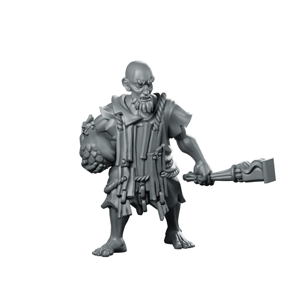 Old Man And His Chicken Miniature Fantasy NPC - Vae Victis - We Print Miniatures